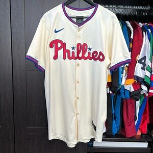 Bryce Harper Philadelphia Phillies Nike Alternate 2 Elite Jersey - Cream